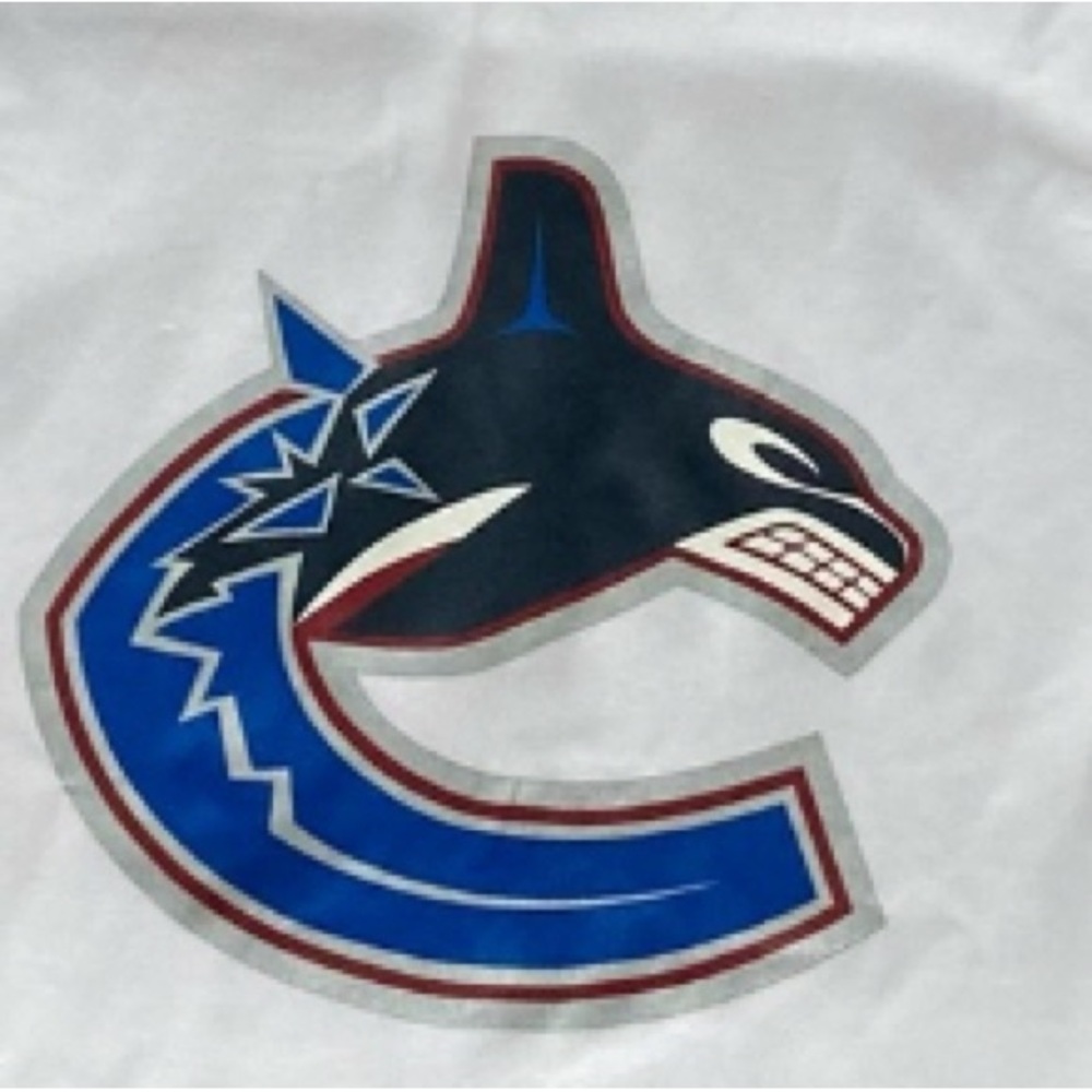 NHL CCM "Vancouver Canucks" White Orca Men's  Hockey Jersey - Picture 2 of 8